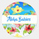 Search for aloha baby shower stickers Beach
