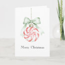Search for peppermint candy christmas cards Red