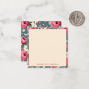 Search for vintage pink roses note cards Blue