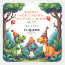 Search for dinosaur birthday thank you stickers Party