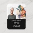 Search for funeral home business cards Death