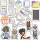 Search for math teacher stickers School
