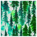 Search for pine tree fabric Watercolor