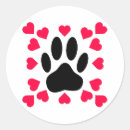 Search for heart shaped paw stickers Dog