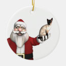 Search for funny cat christmas tree decorations Siamese