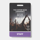 Search for conference id badges Staff