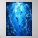 Search for scuba divers posters Underwater