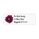 Search for flower photo return address labels Dahlia