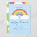 Search for rainbow baby boy shower invitations Clouds