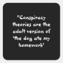 Search for conspiracy stickers Theory