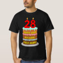 Search for 28th birthday tshirts 28 years old