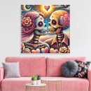 Search for sugar skull canvas prints Skulls