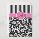 Search for pink damask wedding invitations Modern