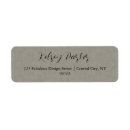 Search for subtle return address labels Modern