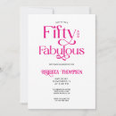 Search for bold birthday invitations 50 year old