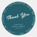 Search for teal thank you stickers Elegant
