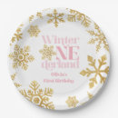 Search for pink snowflake plates For kids