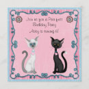 Search for black and white kitten invitations Girls
