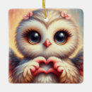 Search for love bird christmas tree decorations Owls