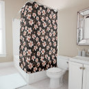 Search for rose gold on black shower curtains Floral