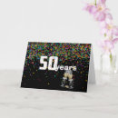 Search for confetti cards 50th