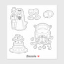 Search for car wedding stickers Cute