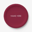 Search for burgundy paper plates Party