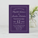 Search for purple fall wedding invitations Classic