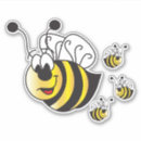 Search for cartoon bumblebee stickers Yellow