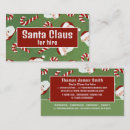 Search for candy canes business cards Santa claus