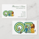Search for wizard business cards Wizard of oz