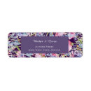 Search for dark purple return address labels Elegant