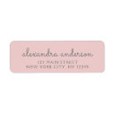 Search for pink grey return address labels Modern