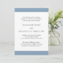 Search for elegant dusty blue wedding invitations Formal