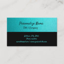 Search for black and teal business cards Simple