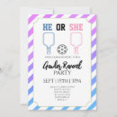 Search for sports gender reveal invitations Pink