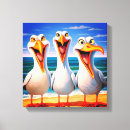 Search for seagull canvas prints White