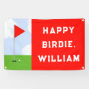 Search for funny birthday banners Golfer