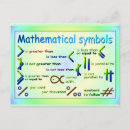 Search for math symbol postcards Mathematics