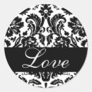 Search for black and white damask stickers Bride