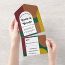 Search for 70s retro wedding invitations Colourful