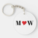Search for love couple key rings Initials