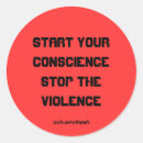 Search for anti violence stickers Peace