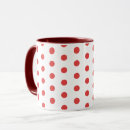 Search for red polka dots mugs Red and white