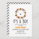 Search for lion invitations It's a boy