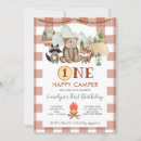 Search for one happy camper invitations Rustic