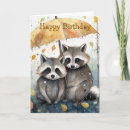 Search for raccoon birthday cards Cute