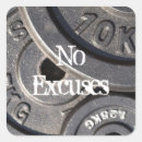 Search for no excuses stickers Exercise