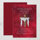 Search for red christening invitations Boy