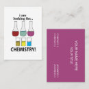 Search for chemistry business cards Science